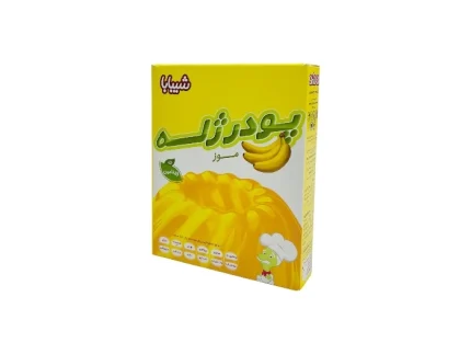 پودر ژله موز دسر قنادی برند شیبابا