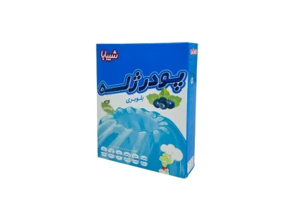 پودر ژله بلوبری شیبابا دسر قنادی ارزان قیمت خوشمزه