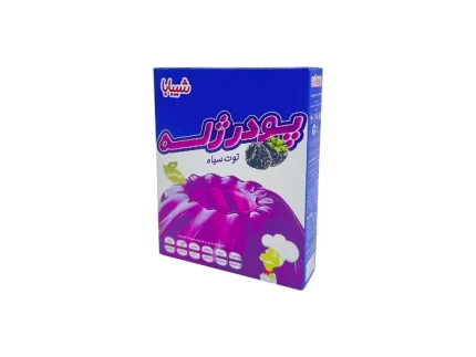 پودر ژله توت سیاه شیبابا خوشمزه و مناسب تهیه دسر 100 گرم