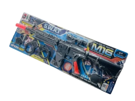 ست روکارتی M16 تفنگ جرقه زن پلاستیکی ارزان