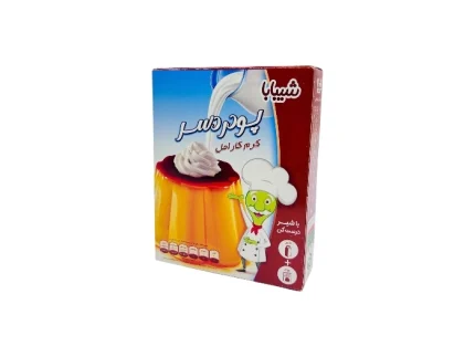 پودر دسر کرم کارامل شیبابا 100 گرمی مناسب مراسمات ارزان و خوشمزه