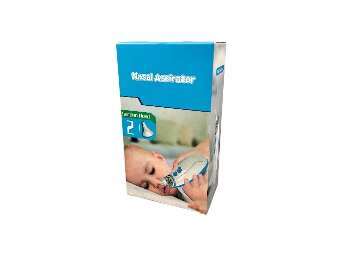 پوار بینی برقی نوزاد برند ناسال چینی سفید و آبی رنگ دارای دو سری باطری خور