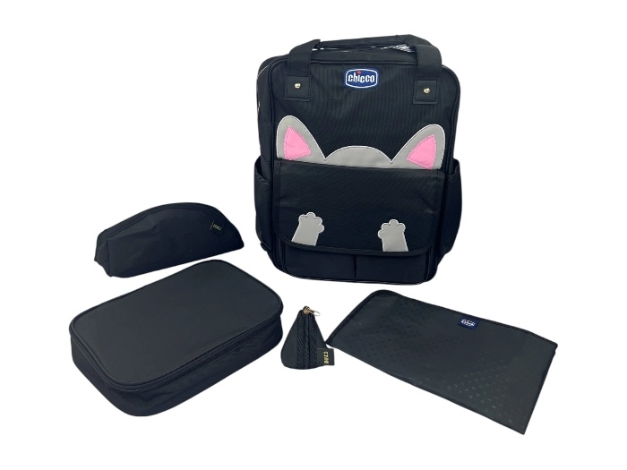 ساک لوازم نوزاد کوله پشتی گربه چیکو Chicco رنگ مشکی