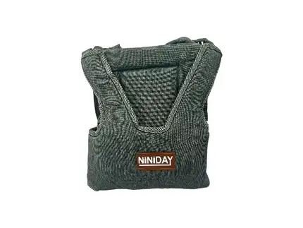 آغوشی نوزاد کانگورویی رنگ طوسی نرم مناسب کودکان و نوزادان