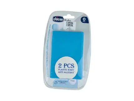 مشمع قنداق ۲ عددی Chicoo رنگ آبی پلاستیکی