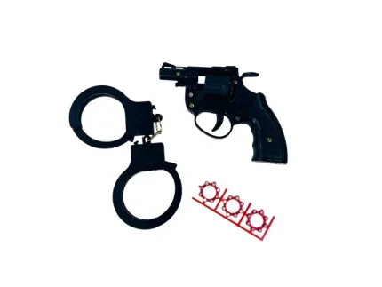 کلت پلیس دیپلمات رنگ مشکی دستبند و تیر خرید ارزان