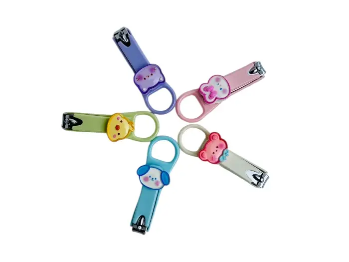 ناخن گیر عروسکی خارجی رنگی ارزان