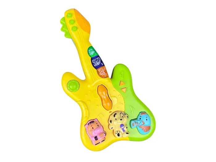 گیتار موزیکال آموزشی Jialegu Toys رنگ زرد مناسب کودکان