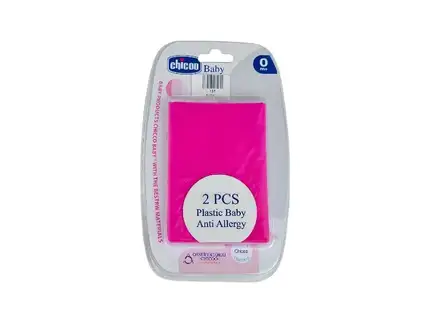 مشمع قنداق ۲ عددی Chicoo رنگ صورتی پلاستیکی