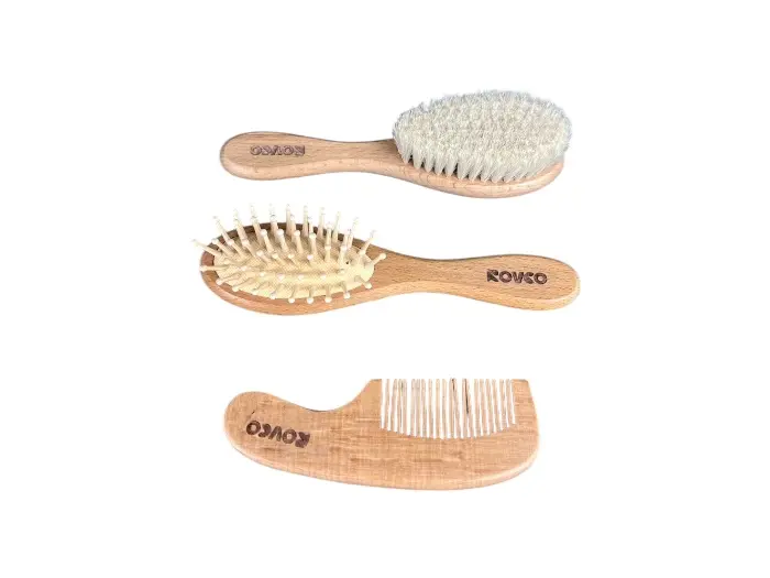 ست شانه و برس چوبی کودک3 تیکه رووکو قیمت مناسب ارزان