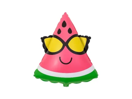 بادکنک فویلی طرح قاچ هندوانه عینکی سایز بزرگ