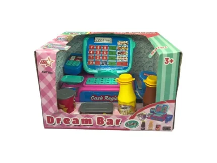 صندوق فروشگاهی ساده با وسایل amt 3055 رنگی بالای 3 سال -بسته بندی کارتنی اوا تویز