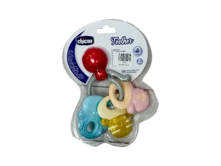 دندانگیر جغجغه چیکو 1090 برای بالای 4 ماه رنگی سیلیکونی