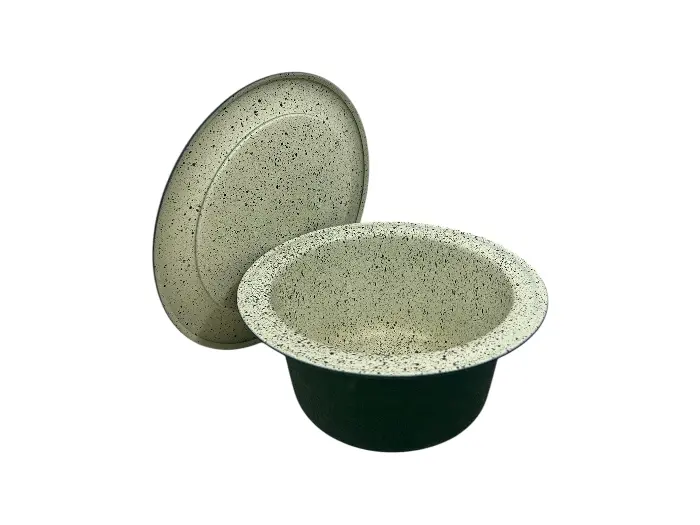 قالب کیک کته و ته چین مدل گرد کف برجسته تک نفره گرانیت نچسب