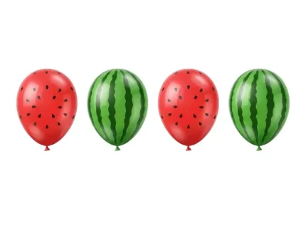 بادکنک مسترتم طرح یلدا هندوانه قرمز سبز کیفیت عالی چینی