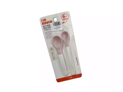 قاشق آموزشی کودک رووکو دو عددی صورتی کد 1038