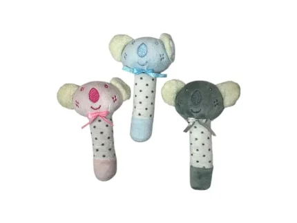 جغجغه مدل کوآلا کد 1026 صورتی طوسی ابی ارزان پولیشی